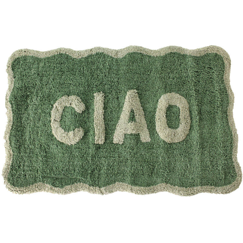 Tapis de bain "Ciao" vert