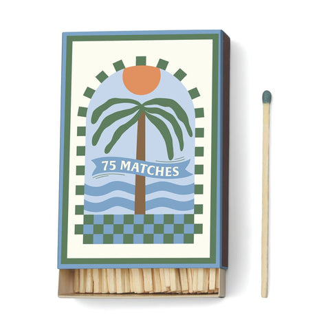 Boîte allumettes grand format iris modèle Palm tree Inside déco