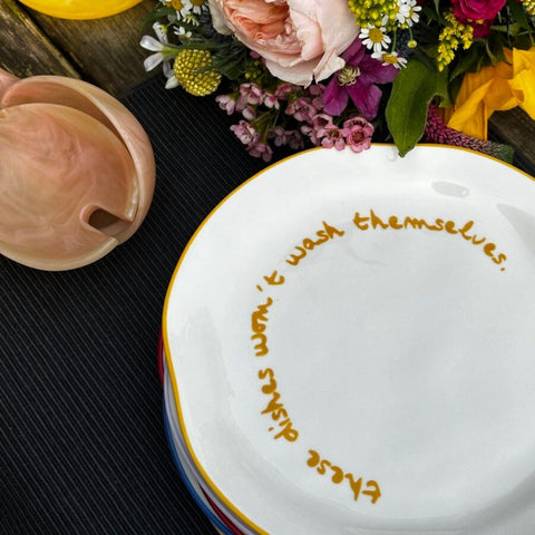 Assiette à message Zoe