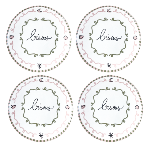 Assiette dessert Bisous