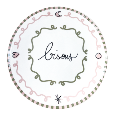 Assiette dessert Bisous