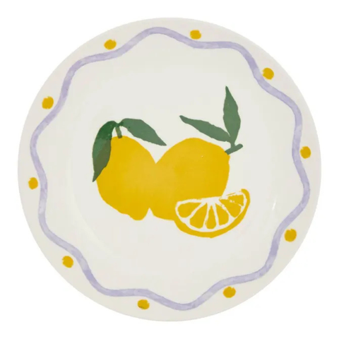 Assiette à dessert Fruity Citrons