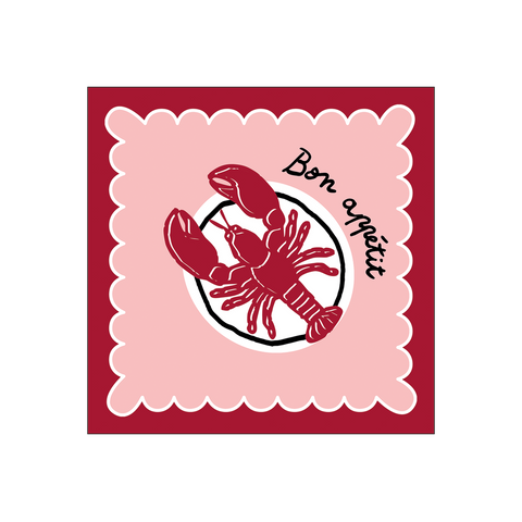 Serviette en papier Homard