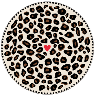 Assiette léopard Wild Love