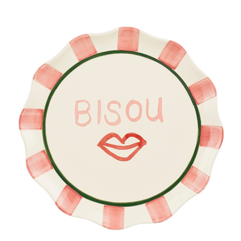 Assiette plat bisou coloré inside déco 