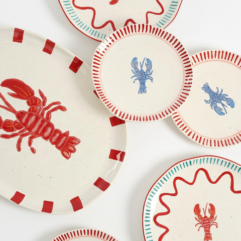 Collection assiettes homard inside déco 