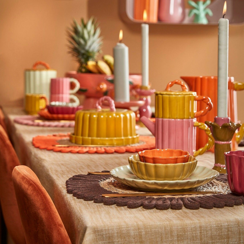 Collection set de table colorés Inside déco 