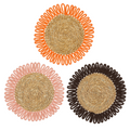 Collection set de table orange marron rose inside déco 