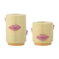 kissy-bougeoir-jaune-levres-roses