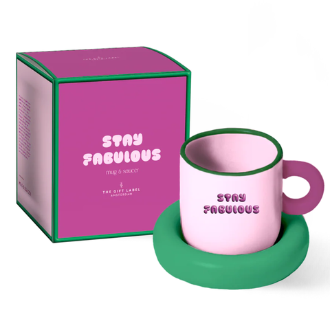 Peachy – tasse & soucoupe chunky