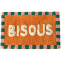 tapis de bain moelleux bisous orange