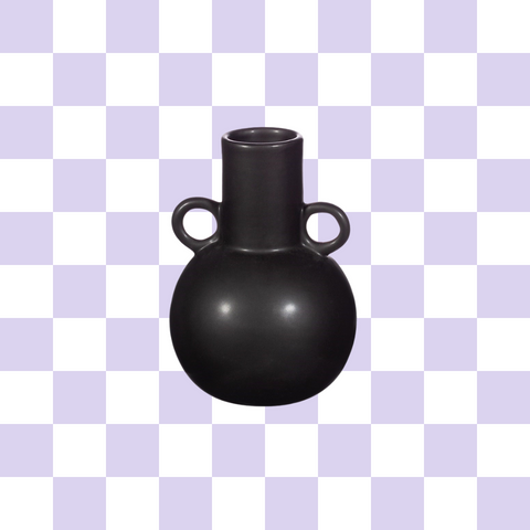 Vase noir Earring