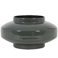 Vase plat en métal vert Mourex - INSIDE Box - Shop - Conseil