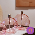 Lampe à Huile Ronde Rose - INSIDE Box - Shop - Conseil