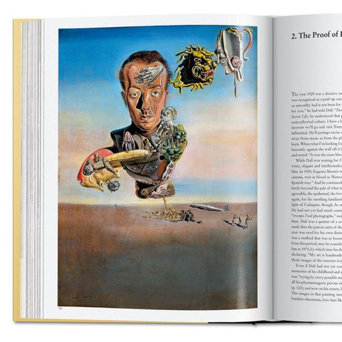 Livre décoratif art & design Dali, L'œuvre peint : livre déco or