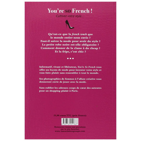 Livre You're So French - Cultivez votre style – INSIDE Box - Shop -  Conseil